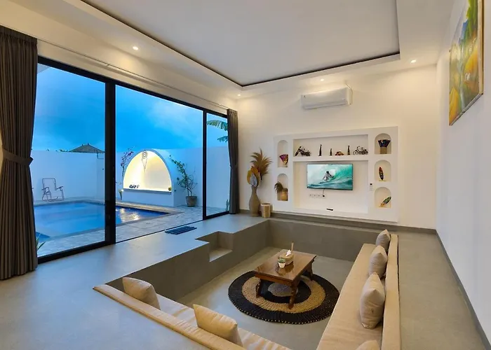 Artsya - New &modern 2br Tropical Canggu Private Pool Ferienhaus *