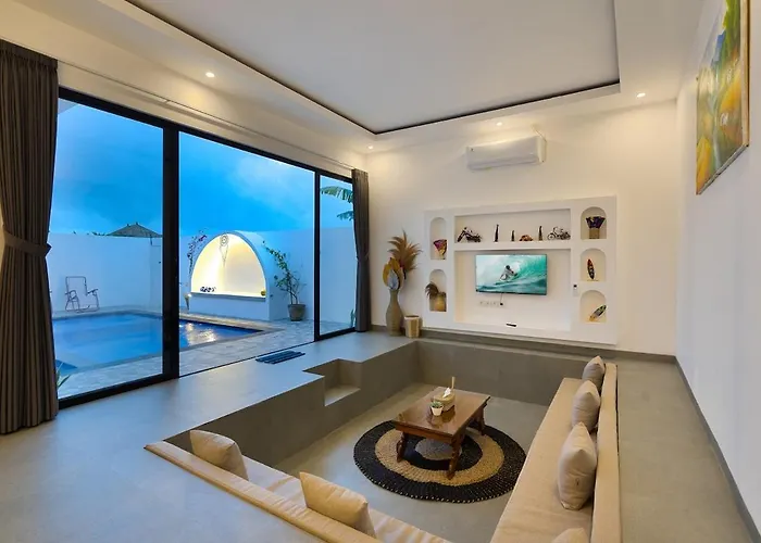 Artsya - New &modern 2br Tropical Canggu Private Pool Vakantiehuis